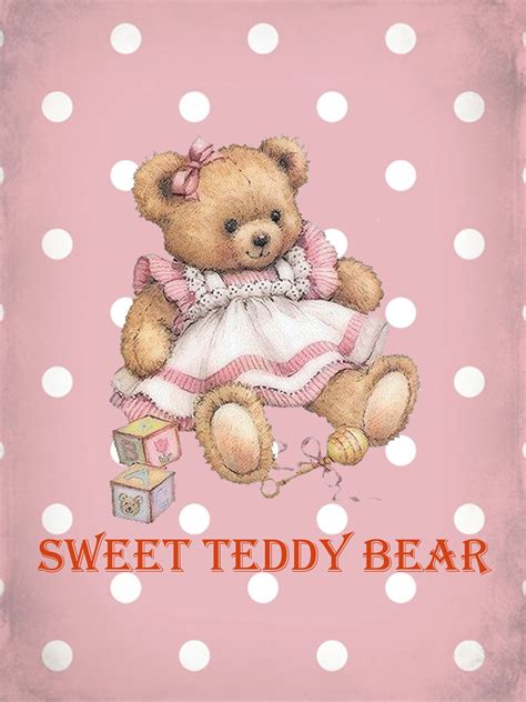 collages Decoupage Vintage, Digital Collage, Teddy Bear, Printables, Toys, Cute, Favorite ...