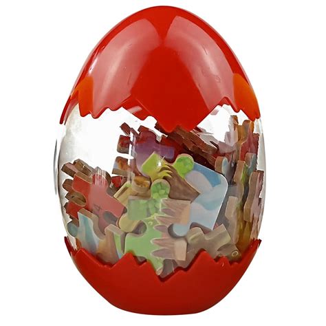 GeweYeeli Dinosaur Egg 60 Pieces Wooden Dinosaur Puzzle Children Toddlers Toy 3-6Y Kids ...