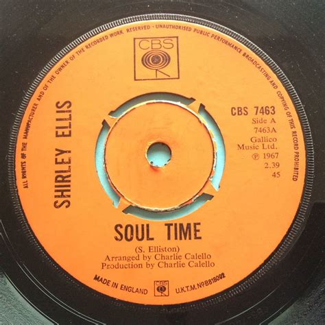 Shirley Ellis - Soul Time - UK CBS - Ex-