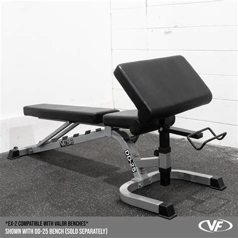 Preacher Curl Bench Attachment - Heavy-Duty | Valor Fitness EX-2