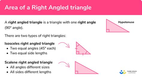 Right Angled Triangle Formula