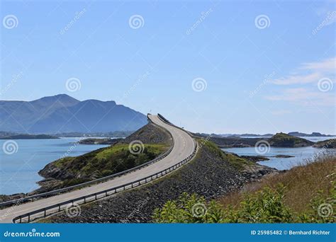 Atlantic Road In Norway, Atlanterhavsveien. Fantastic Road Bridge Over ...