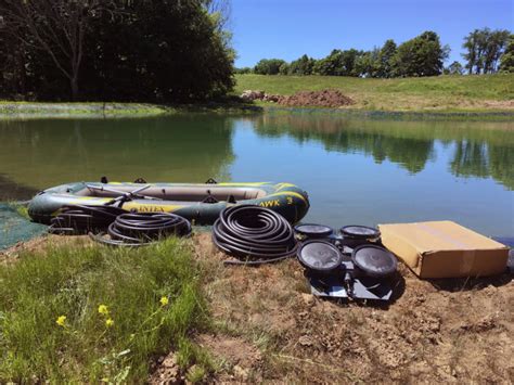 Aeration System Installation - Collingwood - Hydrosphere Water Gardens