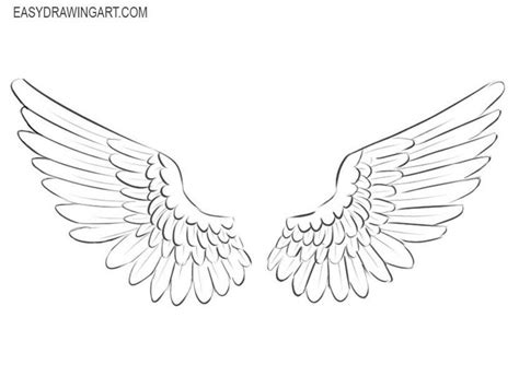 How to Draw Wings #angel #wings #drawing #sketches # ...