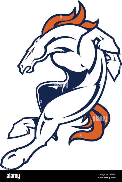 denver broncos nfl american football mascot horse Stock Photo - Alamy