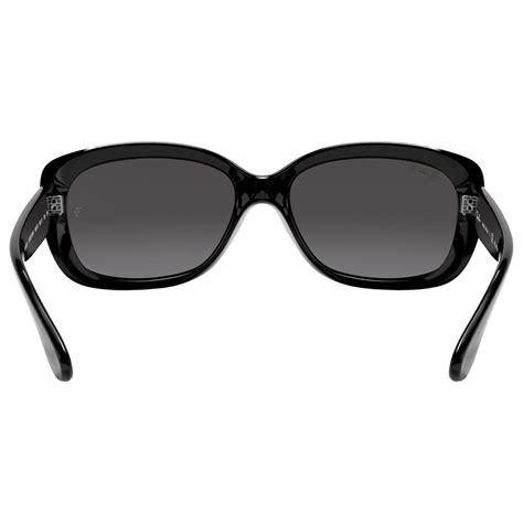 Ray-Ban Jackie Ohh Sunglasses with Grey Lenses in Polished Black | NFM