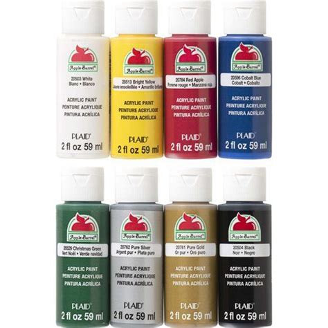 Apple Barrel ® Colors Acrylic Paint Top 8 Color Set | Acrylic paint set ...