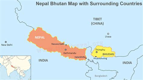 Ultimate Bhutan and Nepal Tourist Maps