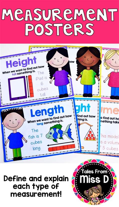 Measurement Posters | Teaching math, Math activities, Hands on activities