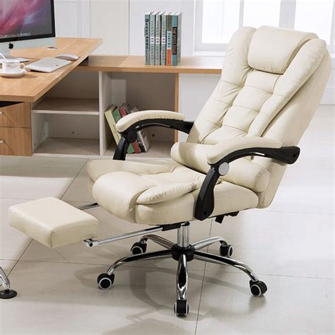 Apex Executive Reclining Office Computer Chair with Foot Rest