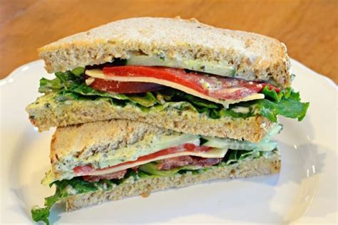 Paradise Bakery - Vegetarian Sandwich: Havarti Cheese, roasted red bell ...