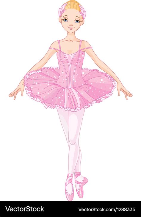 Pink ballerina Royalty Free Vector Image - VectorStock