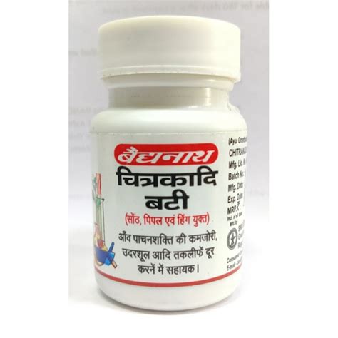 Baidyanath CHITRAKADI BATI, 40 TAB - Baidyanath Products Online at ...