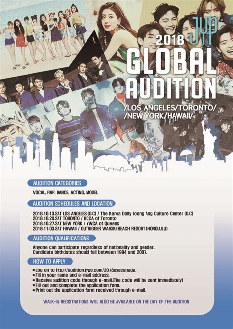 JYP Entertainment to hold auditions in North America