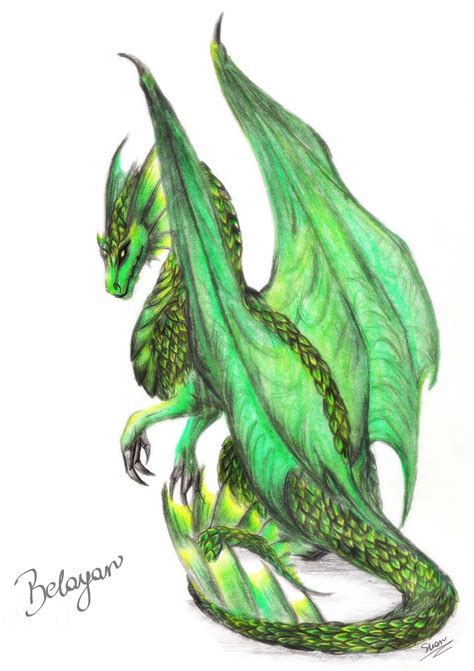 Dragons Photo: beautiful green dragon | Dragon artwork, Elemental dragons, Dragon drawing