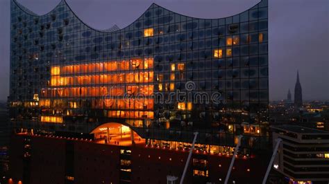 Amazing Night View Over Elbphilharmonie Concert Hall in Hamburg ...