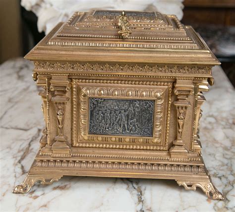 Gilt Bronze Jewelry Casket For Sale at 1stDibs