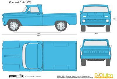 Chevrolet C10 #blueprint | Chevrolet, Futuristic cars, Car drawings