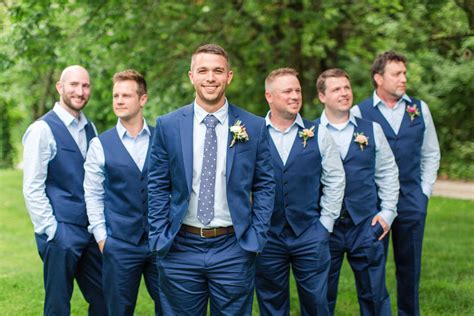 Kelsey & Andrew | Married! | Wedding groomsmen attire, Groom wedding attire, Groomsmen outfits