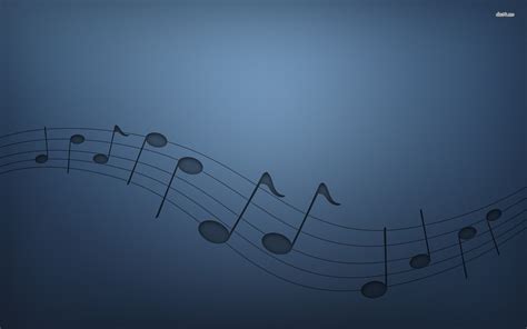 Blue Music Notes Wallpaper - WallpaperSafari