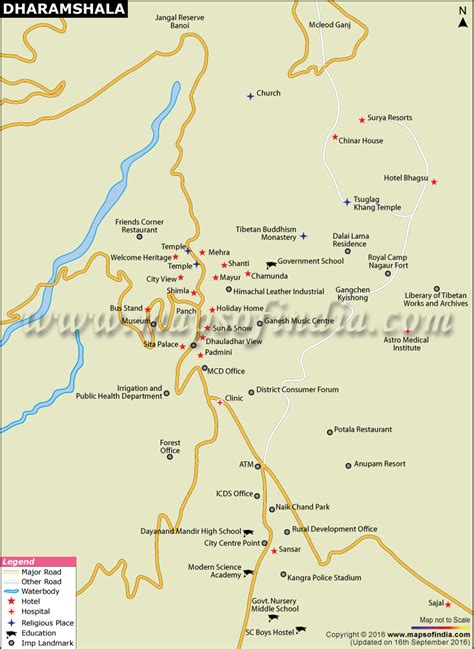 Dharamshala City Map