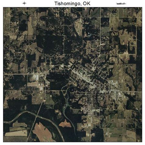 Aerial Photography Map of Tishomingo, OK Oklahoma