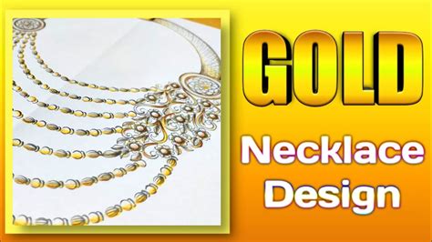 Jewelry | Learn How to Draw Gold Necklace Design | Necklace | Gold ...