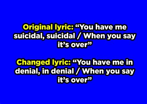 14 Problematic Song Lyrics That Were Changed