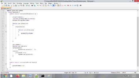 Sieve of Eratosthenes Algorithm