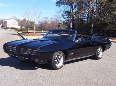 Nicely Restored Triple Black 1969 Pontiac GTO Convertible Loaded Show ...