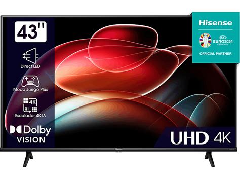 TV LED 43'' | Hisense 43A6K, Smart TV, UHD 4K, Dolby Vision, Modo juego Plus, DTS Virtual X ...