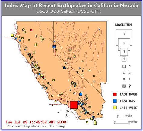 Maps of Recent Earthquake Activity in California-Nevada | Flickr