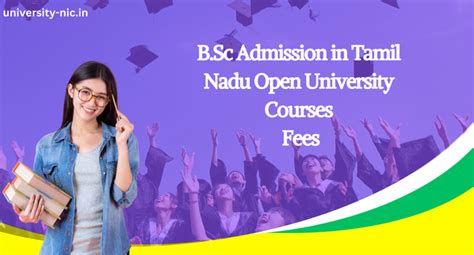 B.Sc Admission in Tamil Nadu Open University, Courses, Fees, 2024-25