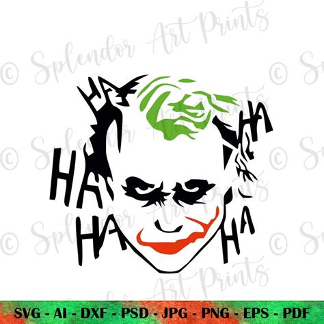 JOKER SVG, Joker Smile Svg, Gothic Svg, Joker Grin Grinning, Joker ...