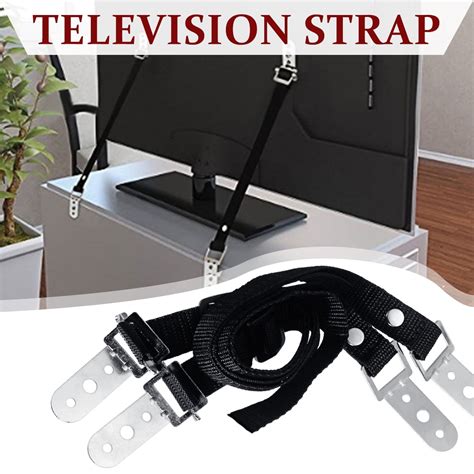 2Pcs TV Safety Strap Anti Tip Set Kid Proof Furniture Fix Safty Straps ...