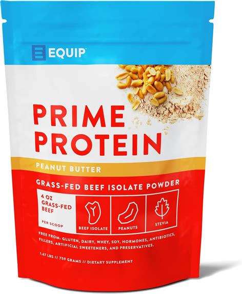 Amazon.com: Equip Foods Prime Protein - Grass Fed Beef Protein Powder Isolate - Paleo and Keto ...