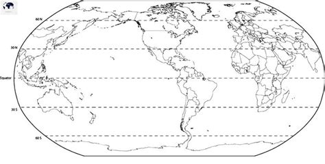 Free Printable World Map with Longitude and Latitude in PDF - Blank ...