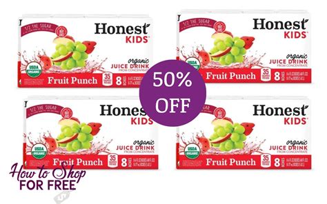 50% off Honest Kids Organic Juice Boxes! 1/17-1/23 | How to Shop For ...