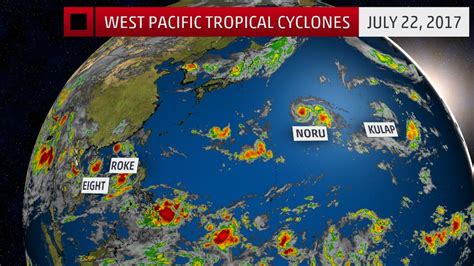 Eight Tropical Cyclones At Once in the Pacific Ocean For First Time Since 1974 Maps - Strange Sounds