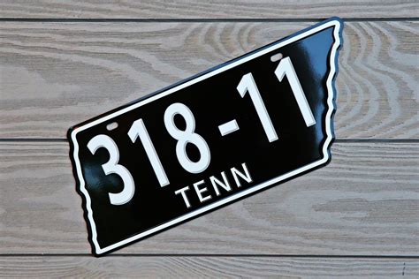 Tennessee License plate