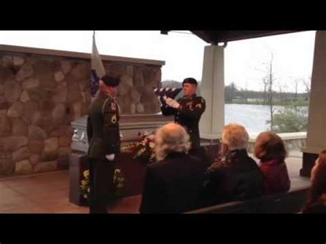 Military Funeral Flag Presentation - YouTube