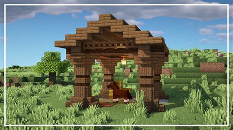 Built a Nice Horse Stable! [Tutorial] By u/Relatedprune62 | Чертежи minecraft, Здания в ...