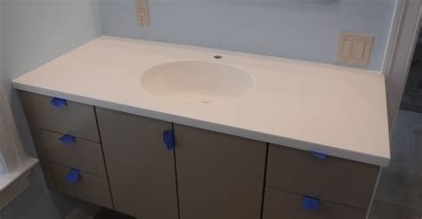 Corian Solid Surface Antartica Integral Sink - SolidSurface Designs