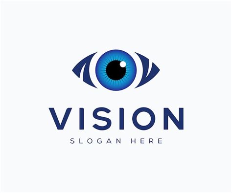 Premium Vector | Blue eye logo vector template