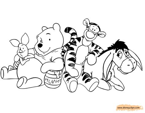 Winnie the Pooh & Friends Coloring Pages 2 | Disney Coloring Book