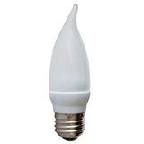 GE 2.2w Frosted LED Bulb Dimmable Warm White 100Lm Candelabra lamp – BulbAmerica