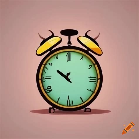 Animated vector style clock