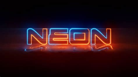 After Effects - How to Create a Neon Text Animation Tutorial #AfterEffects #AE Animation Stop ...