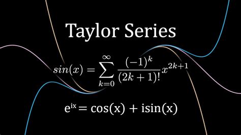 What is Taylor Series and why does it explain e to the i pi? - YouTube