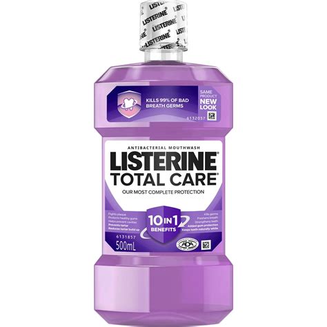 Listerine Total Care Antibacterial Mouthwash 500ml | Woolworths